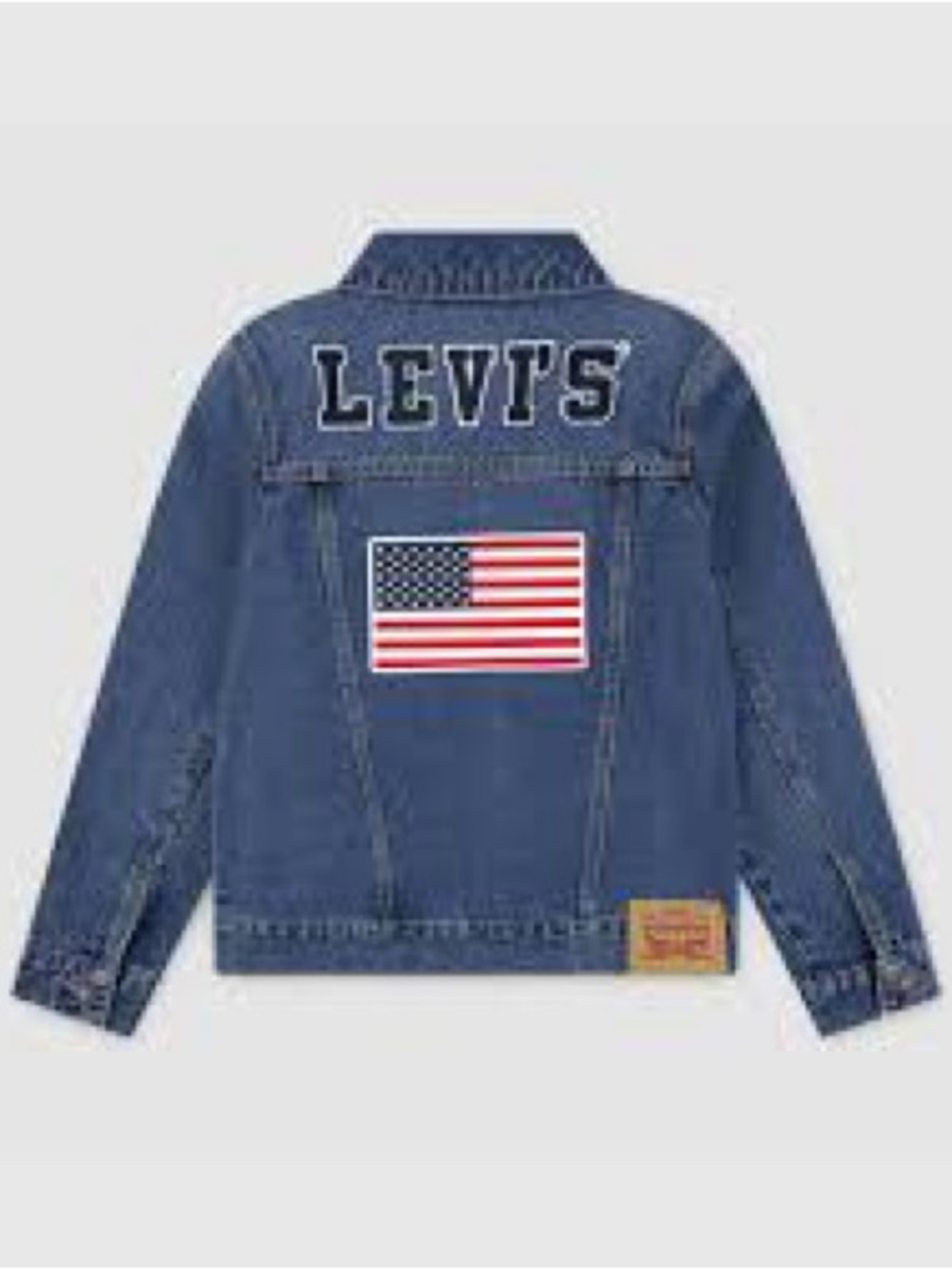 Levi's Kids Denim Jacket with American Flag Patch